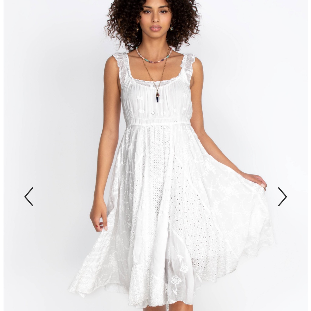 Nwt Johnny Was White Siren Eyelet Lace Dress Size Xl